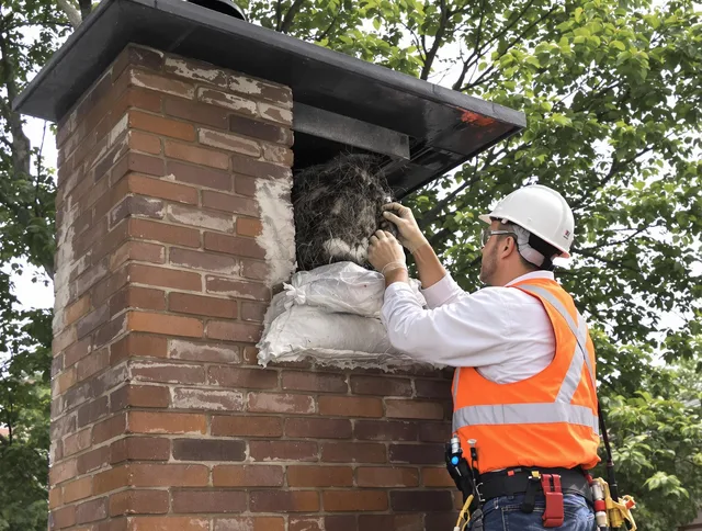 Humane removal of debris and animals by Broadview Heights Chimney Sweep in Broadview Heights, OH