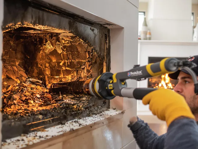 Professional chimney cleaning by Broadview Heights Chimney Sweep in Broadview Heights, OH