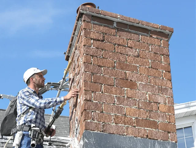 Brickwork for a chimney rebuild by Broadview Heights Chimney Sweep in Broadview Heights, OH