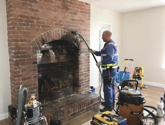 Broadview Heights Chimney Sweep expert performing detailed chimney sweep in Broadview Heights, OH