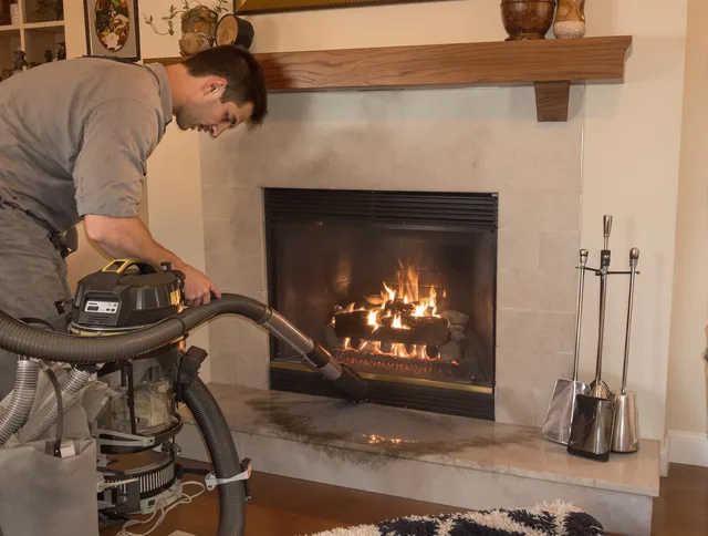Routine fireplace upkeep by Broadview Heights Chimney Sweep in Broadview Heights, OH
