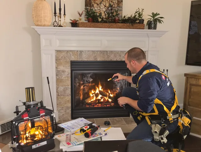 Safety-focused fireplace inspection by Broadview Heights Chimney Sweep in Broadview Heights, OH