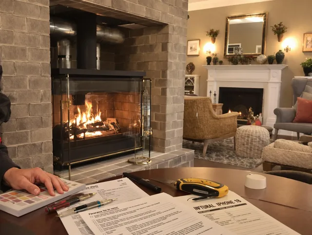 Broadview Heights Chimney Sweep verifying fireplace safety measures in Broadview Heights, OH